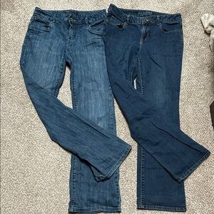 Sonoma and Mossimo Women's Demi- Boot Cut Jeans Sz 4- Pair Bundle!